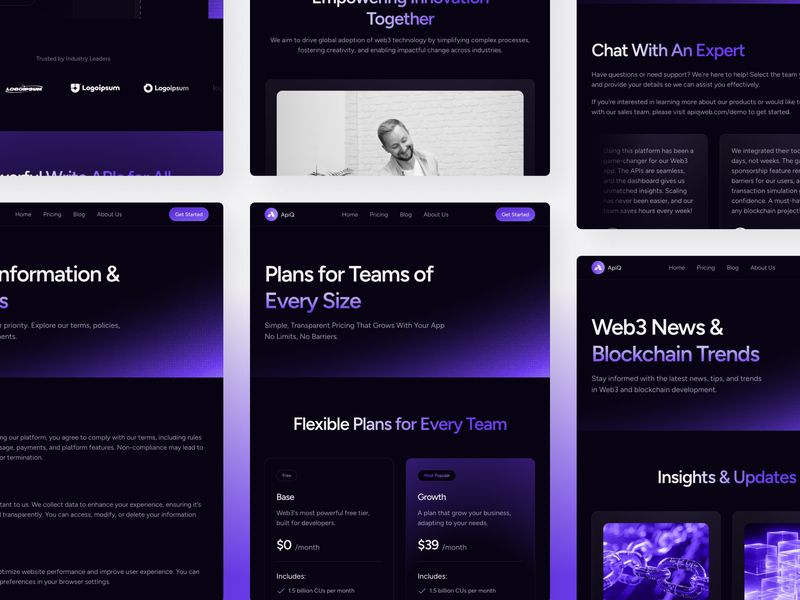 APIQ — Web3 Blockchain Website