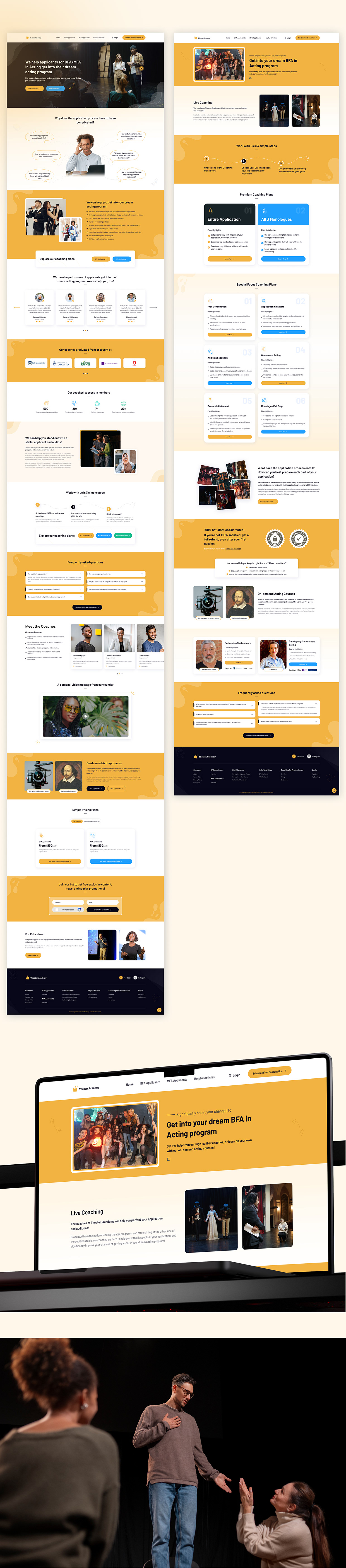 UI UX Case Study for Acting School Image 2