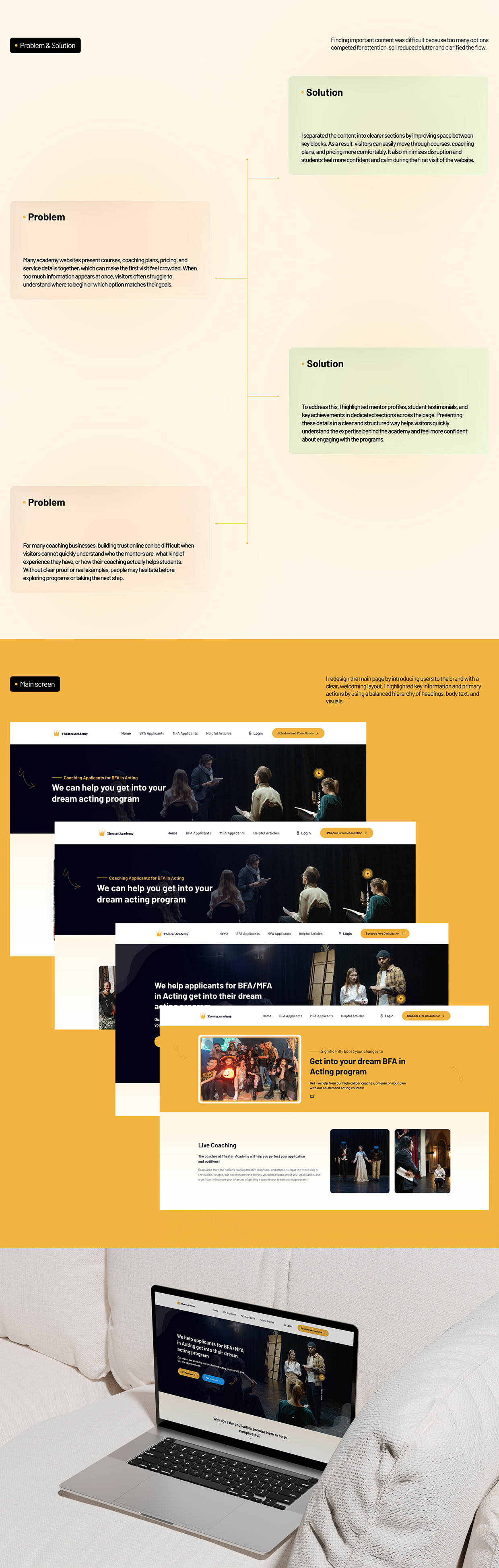 Theater Academy - Acting Course Website Image 1