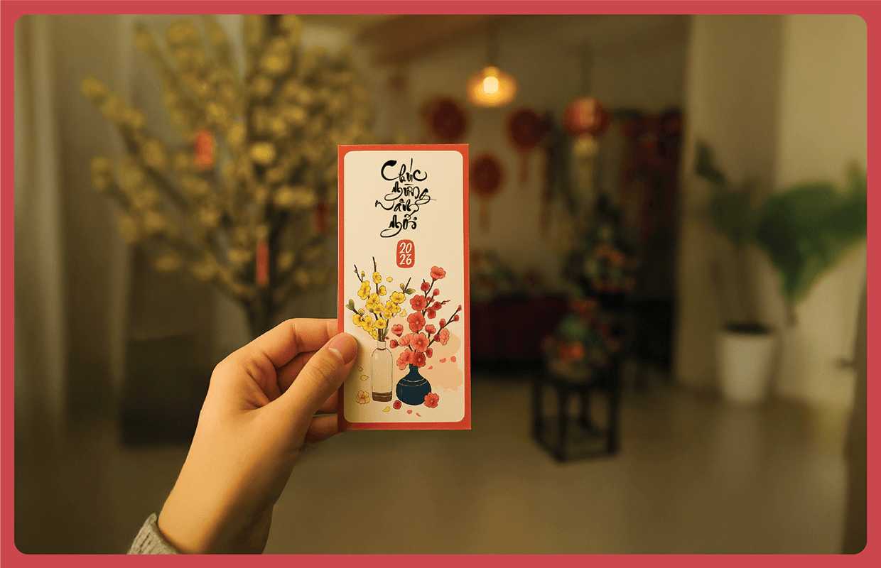 Tết Việt – Red Envelope & Greeting Card Visual System Image 4