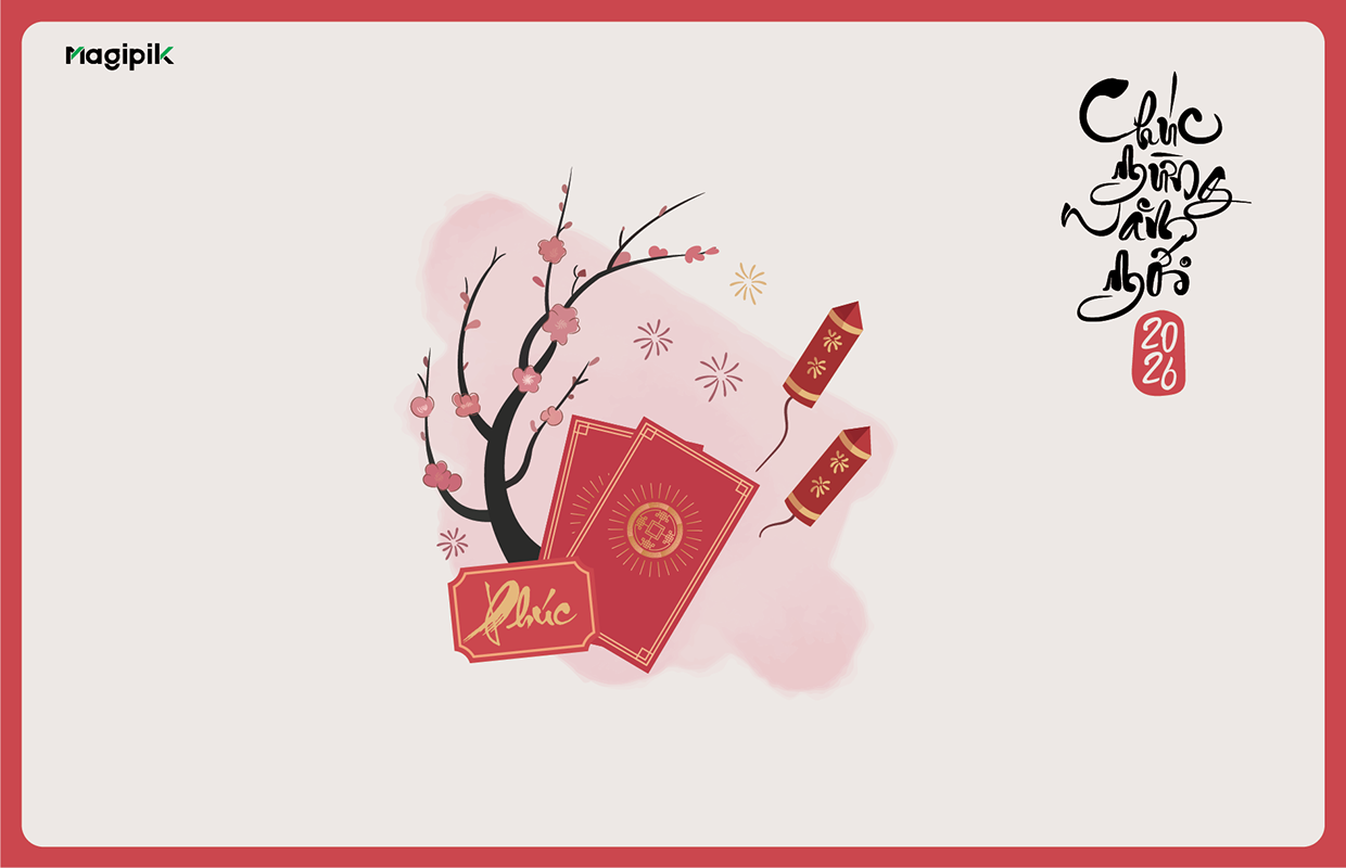 Tết Việt – Red Envelope & Greeting Card Visual System Image 9