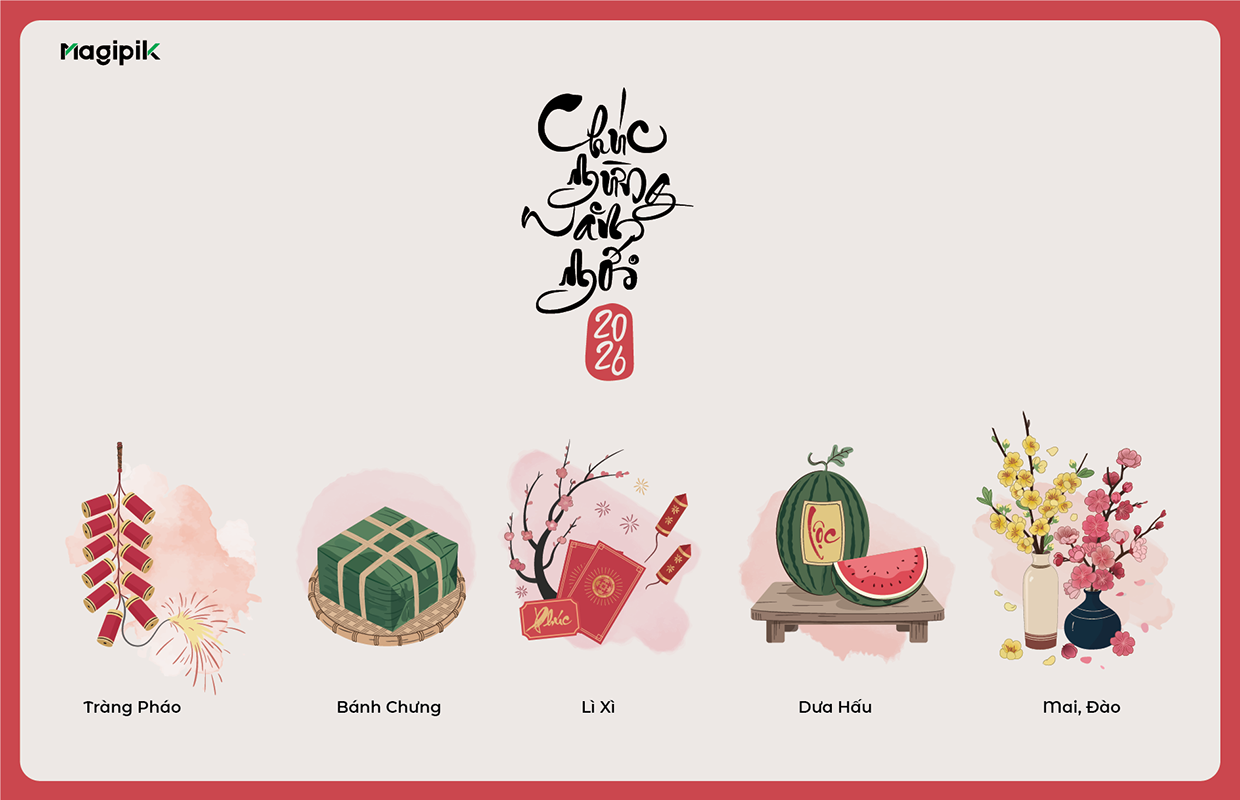 Tết Việt – Red Envelope & Greeting Card Visual System Image 12