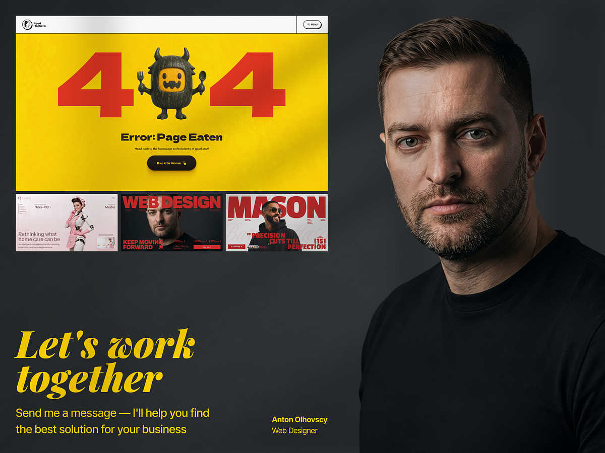 404 Error Page Design for a Food & Nutrition Website Image 5
