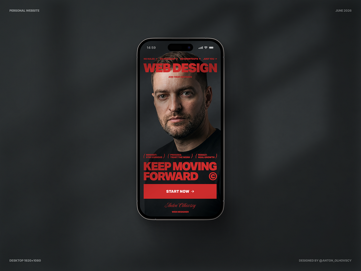 Web Designer Personal Portfolio Website Image 1