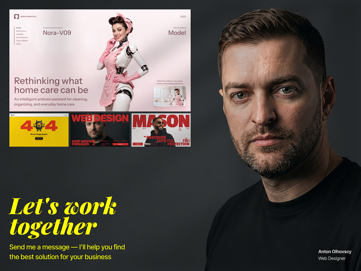 Web Designer Personal Portfolio Website Image 3