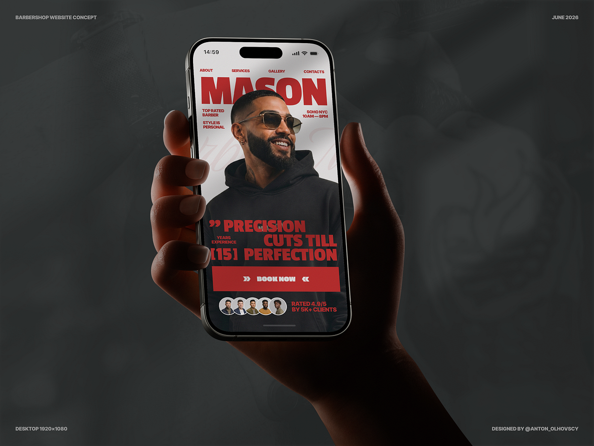Barbershop Landing Page Image 1