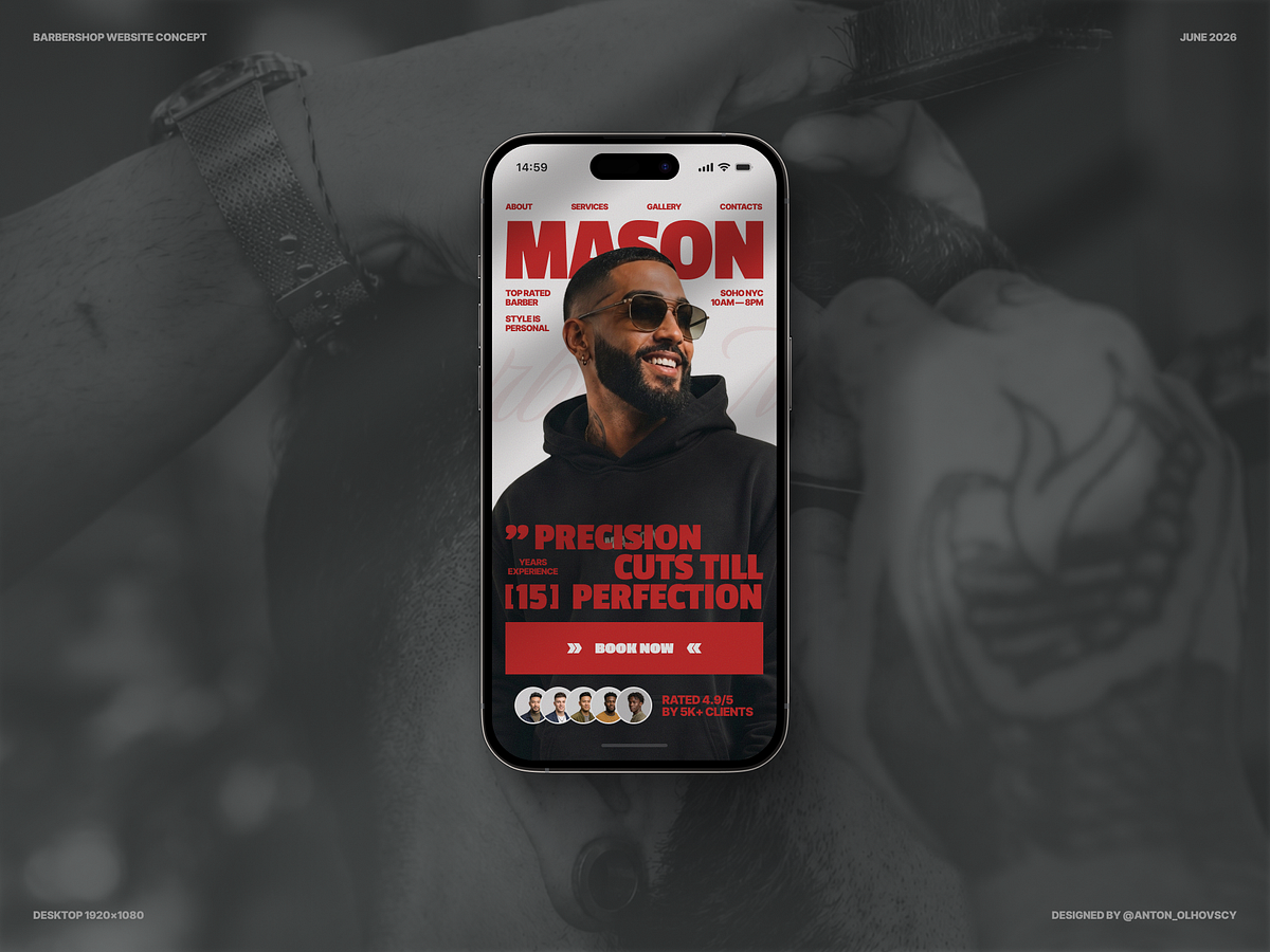 Barbershop Landing Page Image 2
