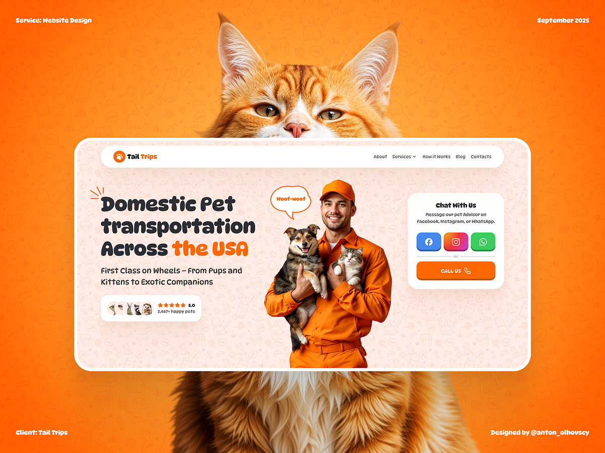 Tail Trips — Pet Transportation Website