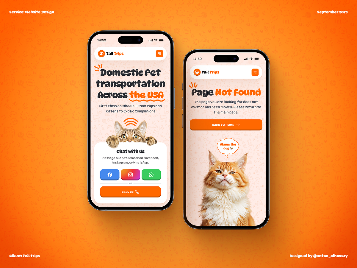 Tail Trips — Pet Transportation Website Image 2