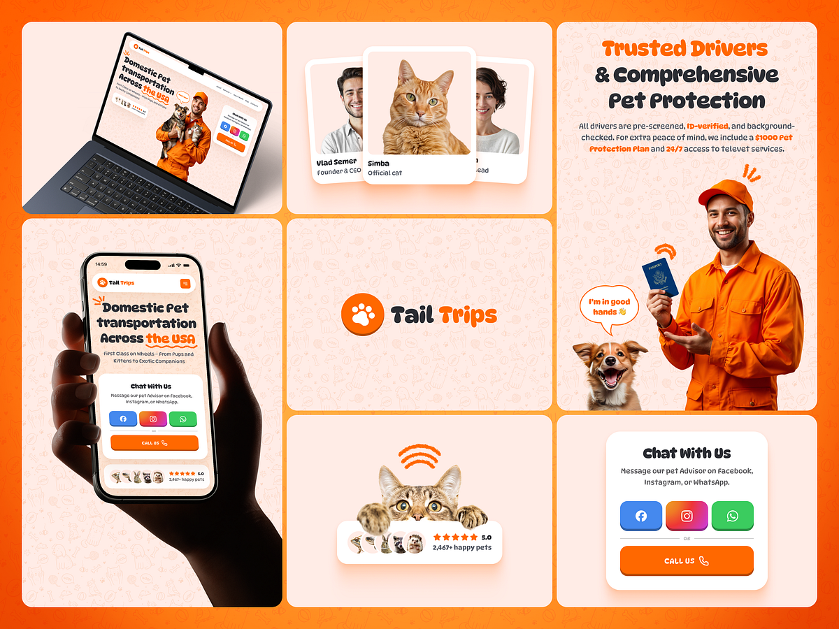 Tail Trips — Pet Transportation Website Image 4