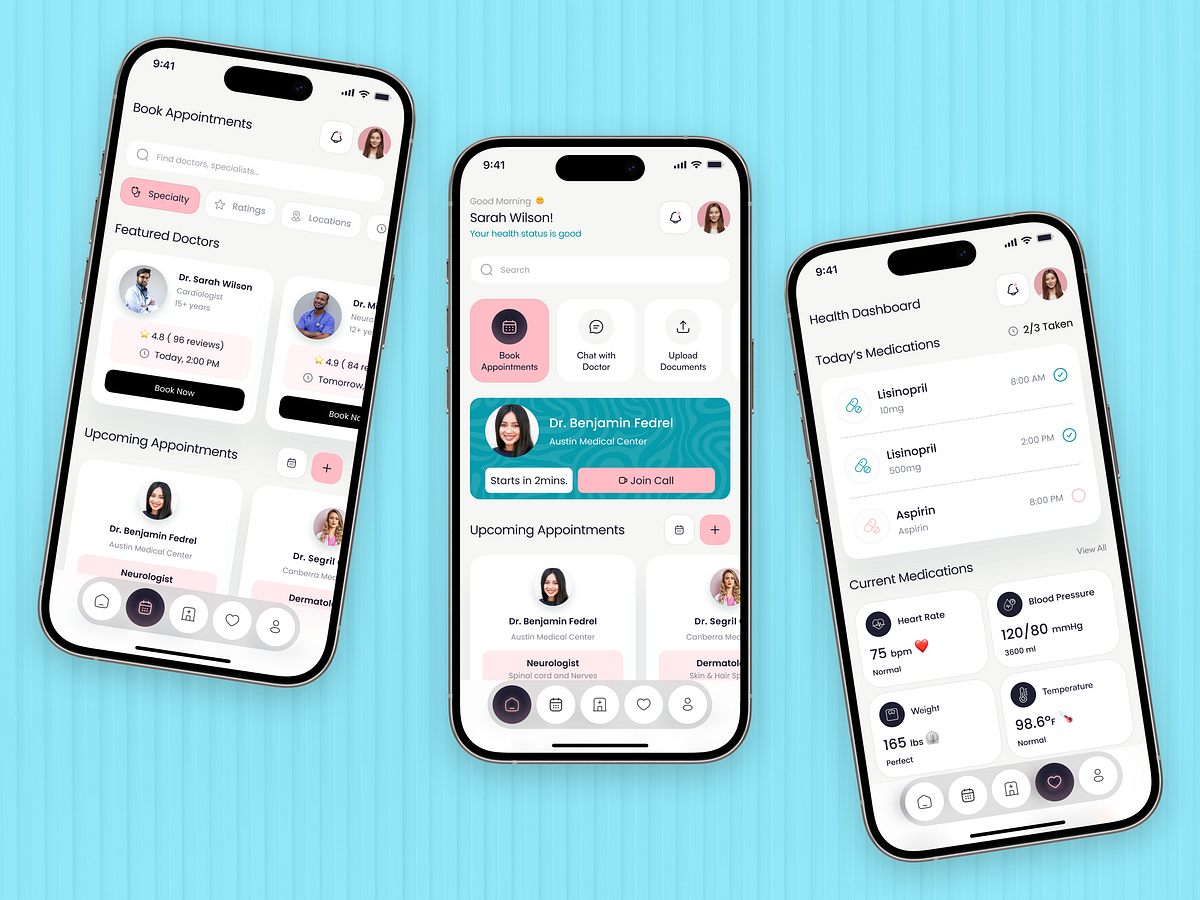 Scalable Patient Management System - Mobile App & Dashboard Image 1