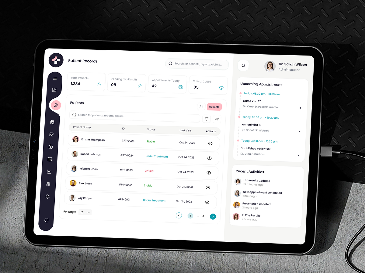 Scalable Patient Management System - Mobile App & Dashboard Image 3