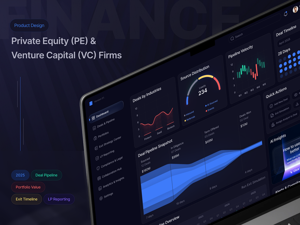FundFlow: VC/PE Fund Management Dashboard UI/UX