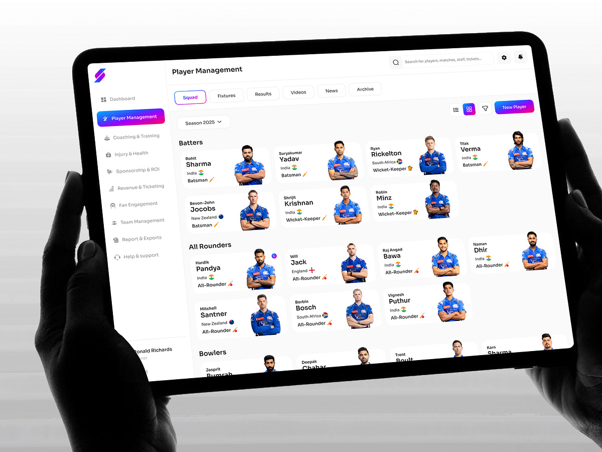 Next-Gen Sports Franchise & Player Analytics Dashboard Image 0