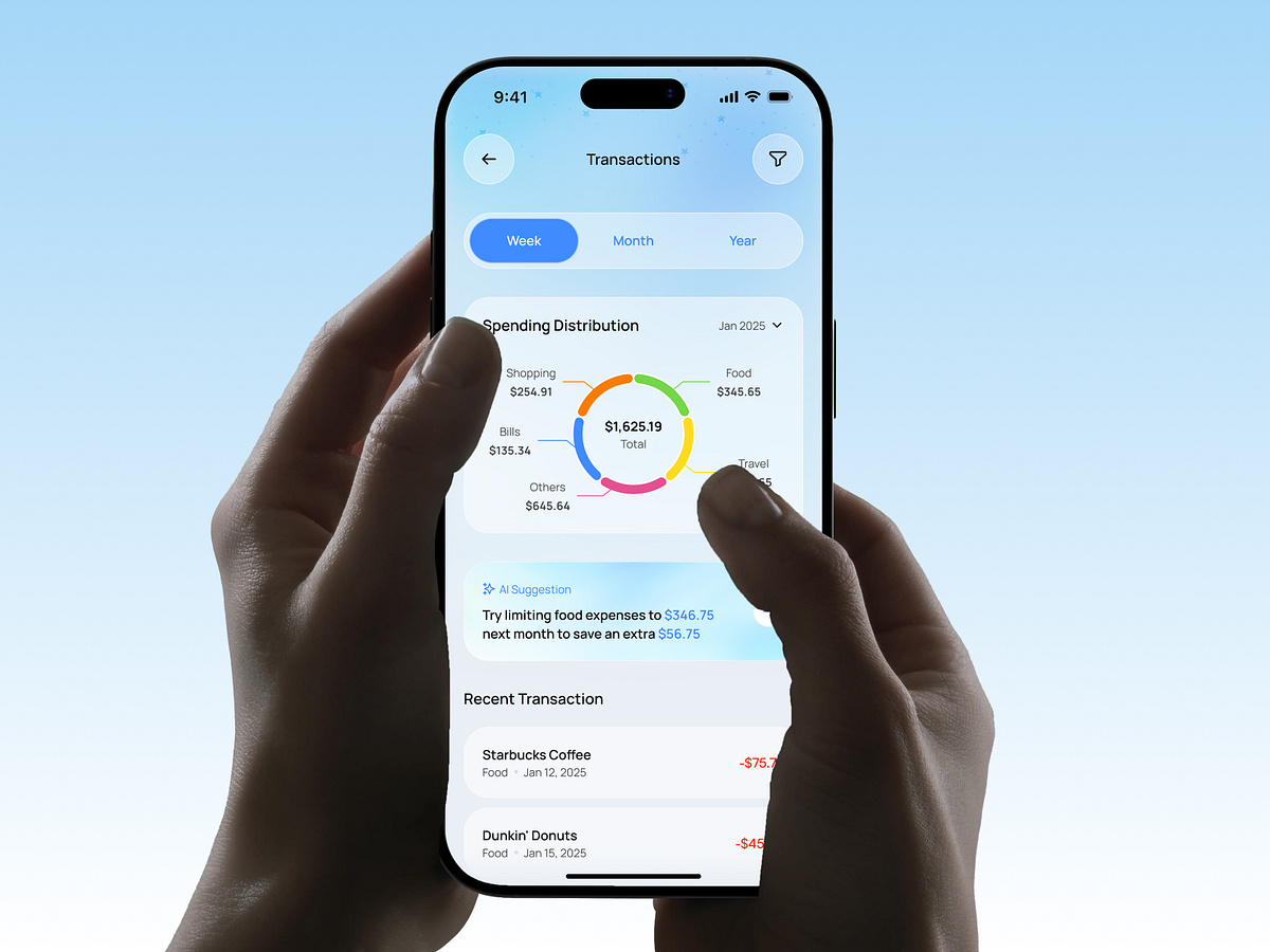 FinAI: Intelligent Money Management & Predictive Budgeting UI Image 5