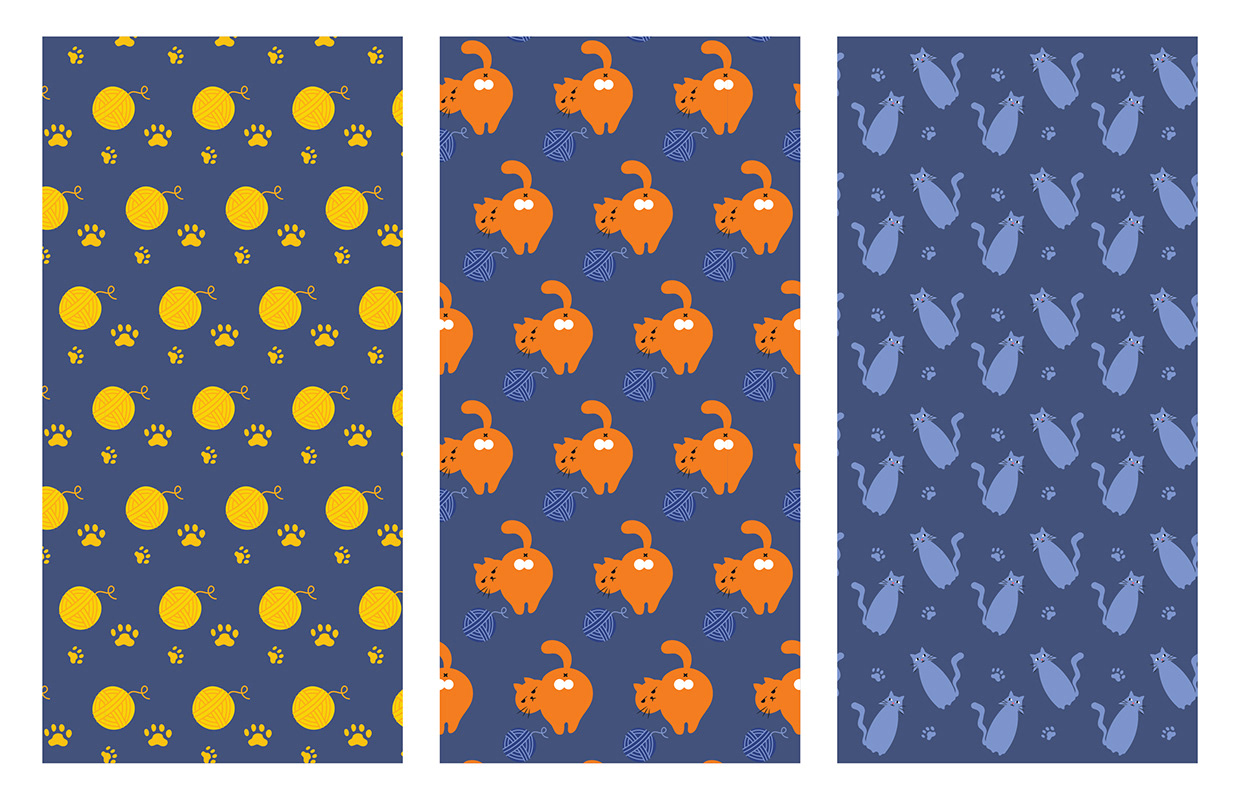 Funny Cat! Flat Vector Art Bundle & Merchandise Mockups Image 8