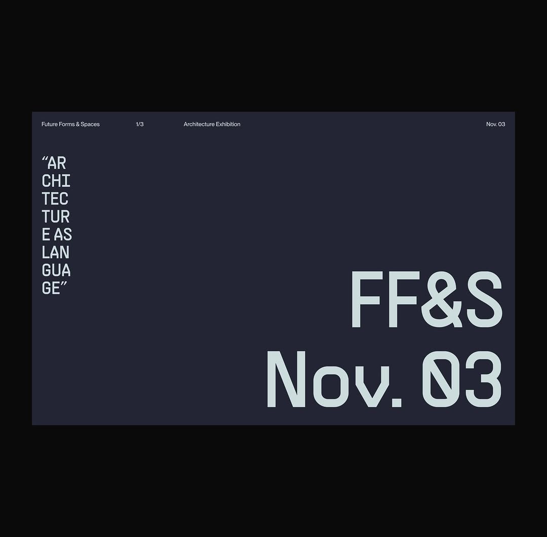 Typography, Layout and Color Exploration: Architecture Exhibition Image 2