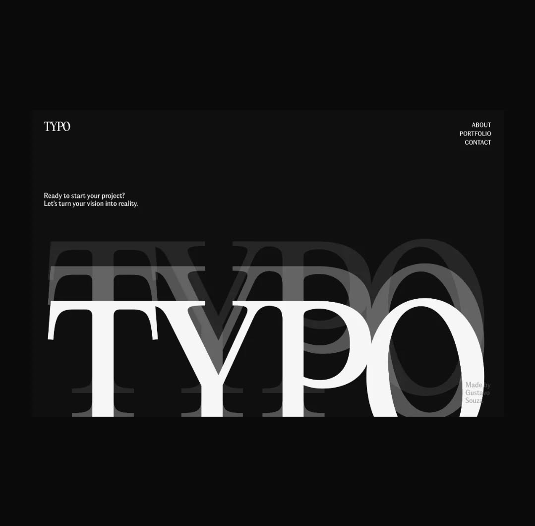 Minimalist Portfolio Concept: TYPO Web Design Agency Image 4