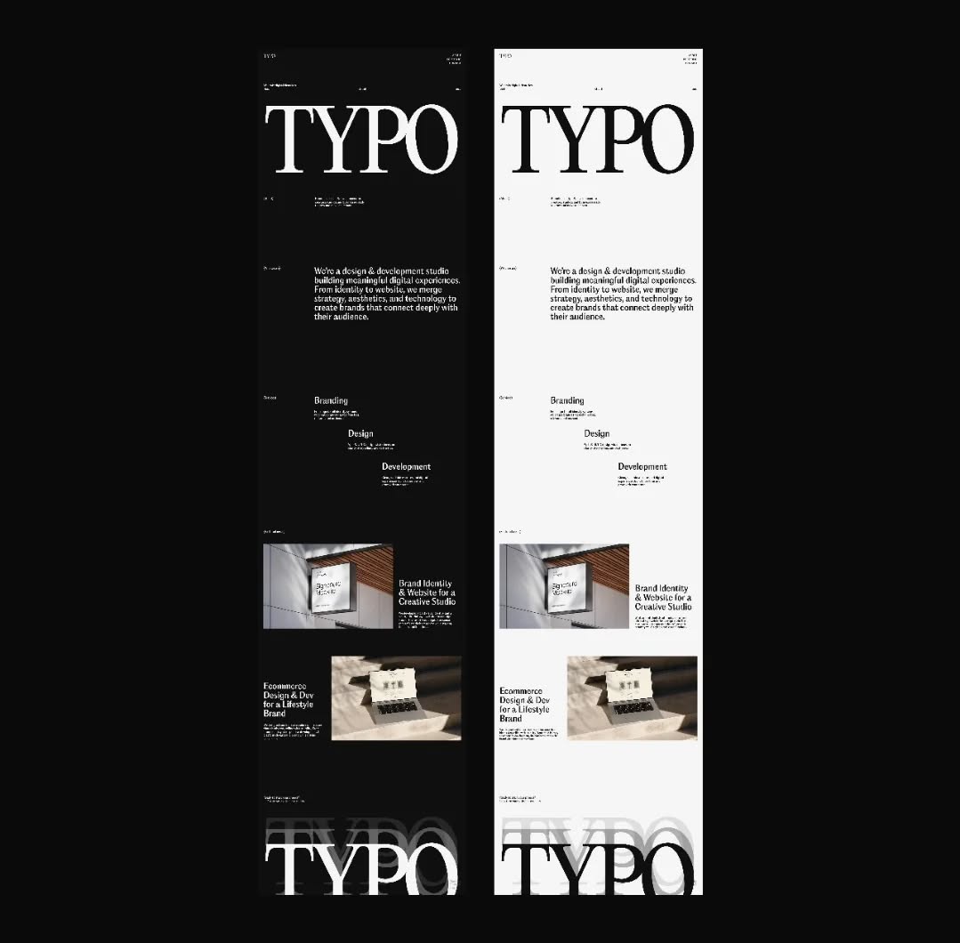 Minimalist Portfolio Concept: TYPO Web Design Agency Image 5