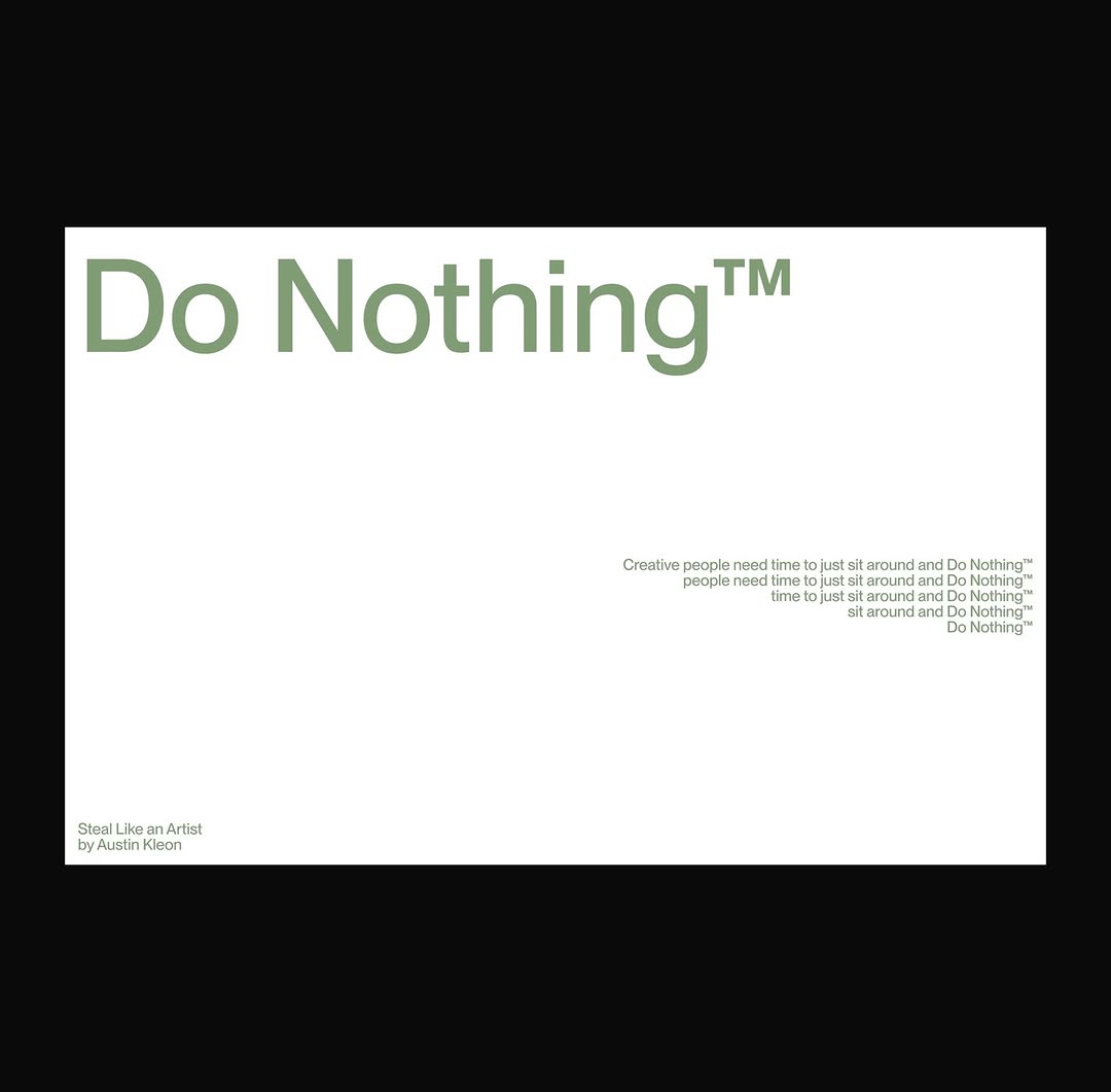 Do Nothing™ – Minimal Typography Exploration