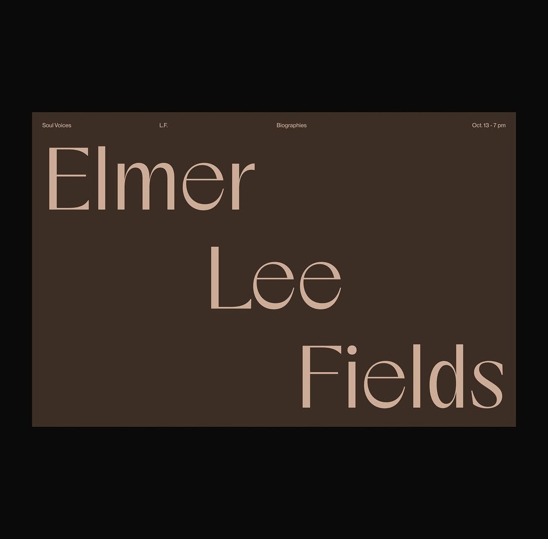 Typography and Layout Exploration: Lee Fields Image 0