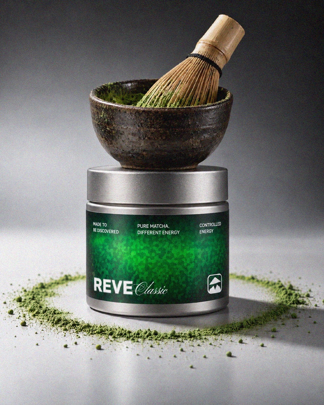 REVE Matcha Brand Identity & Packaging Image 2