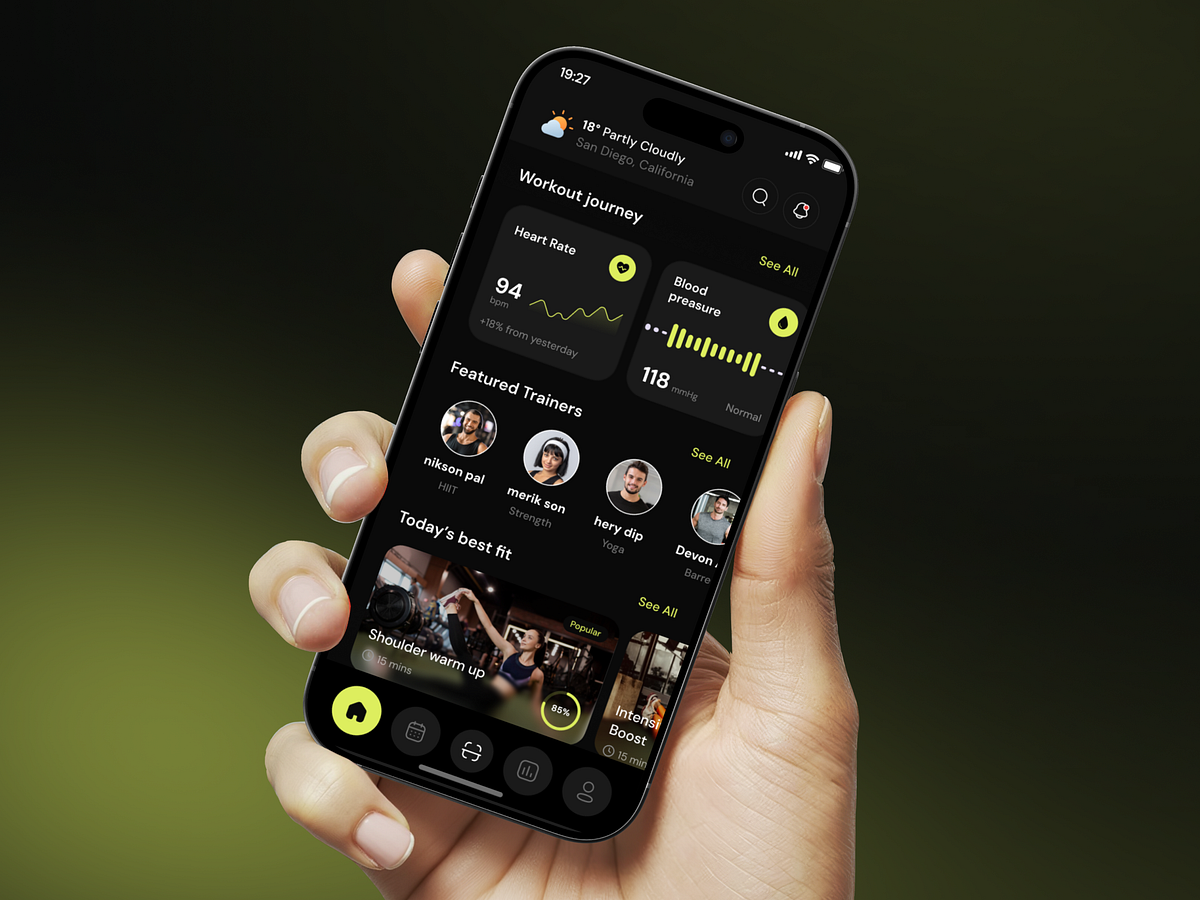 Fitness App Design