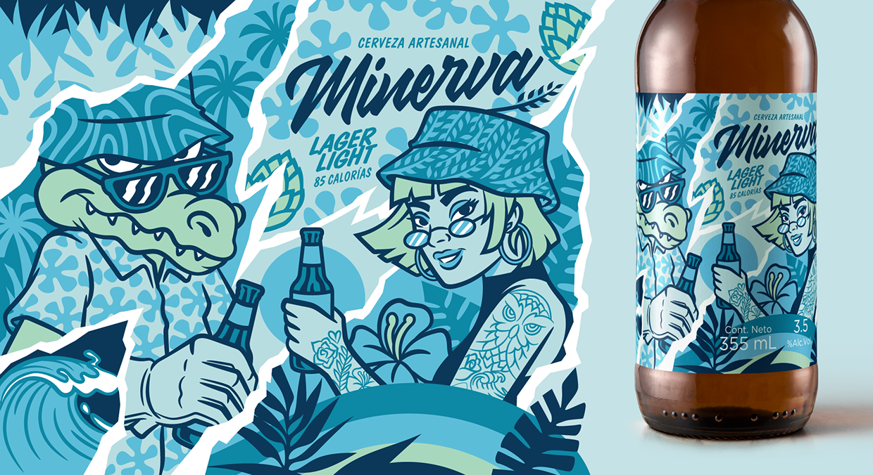 Cerveza Minerva X Netoplasma – Beer Label Image 2