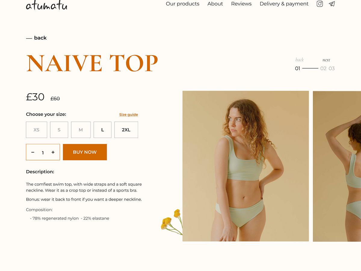 Atumatu · Swimwear landing page Image 2