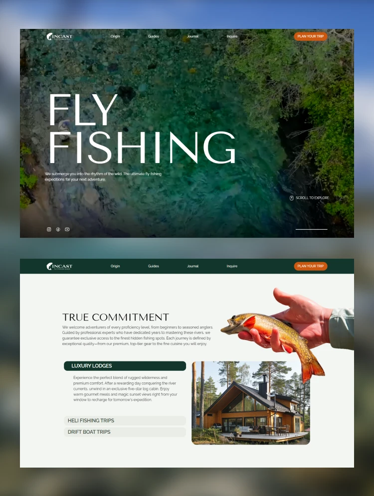 Incast Website Page Template for Webflow