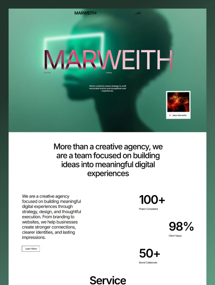 Marweith Website Page Template for Webflow