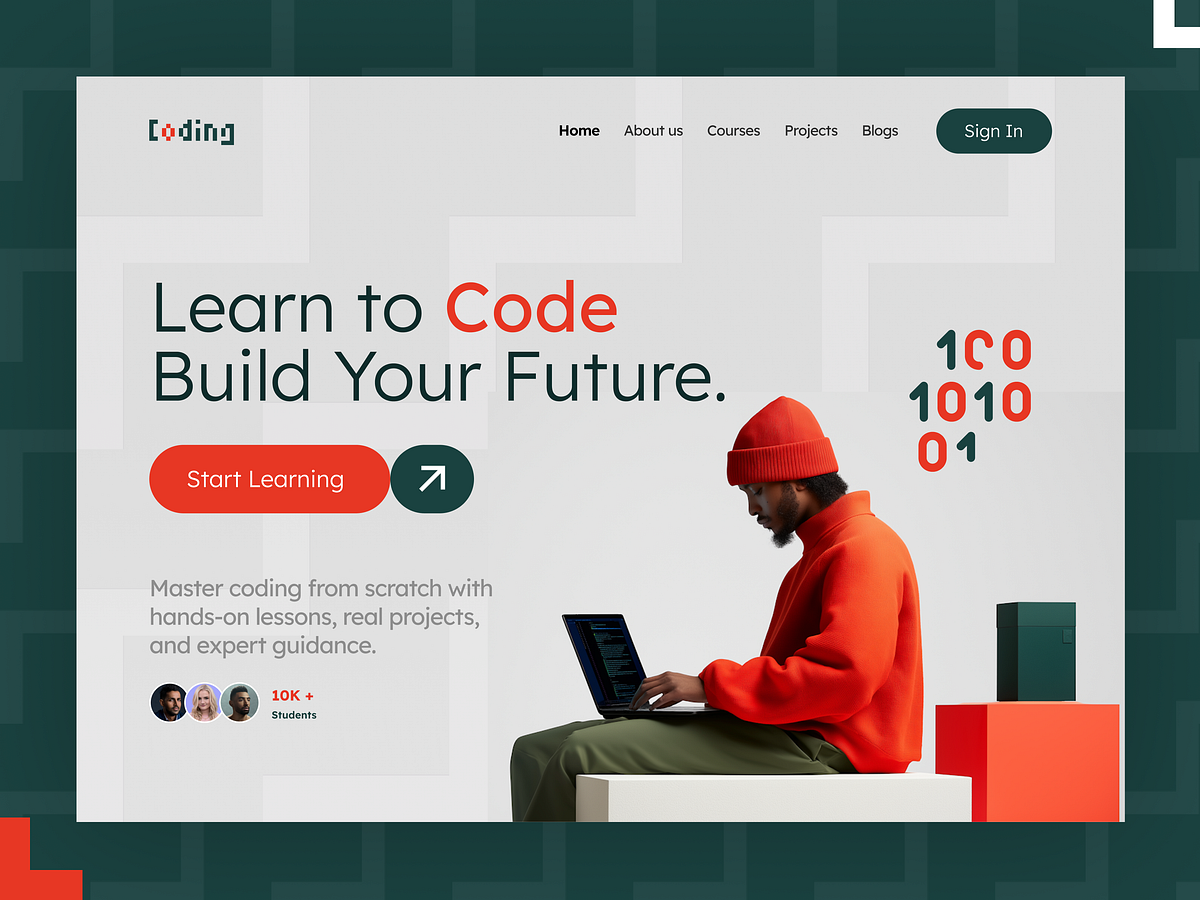 Online Course Landing Page Design