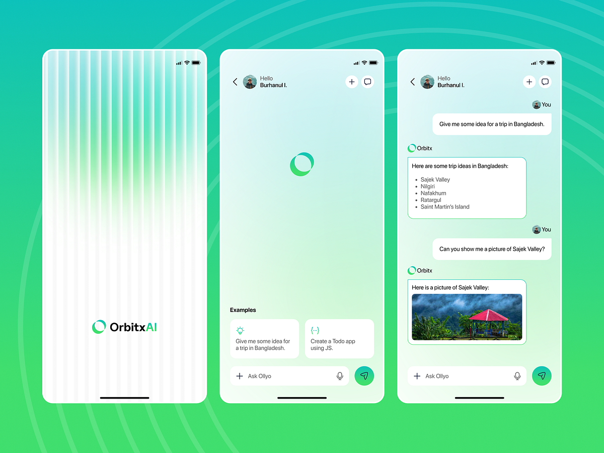 AI Chatbot UI – Minimal AI App Design