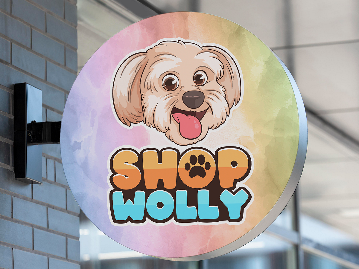 Pet Shop Cartoon Logo| Custom Cartoon Logo Design