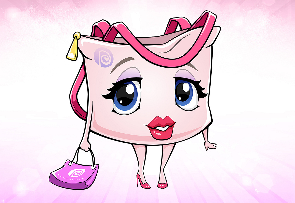 Custom Bag Cartoon Mascot Design
