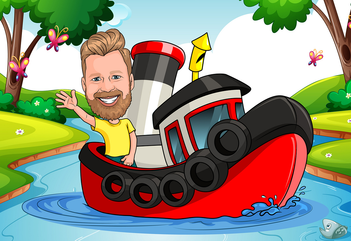 Colorful Cartoon Cover for Kids Illustration Book