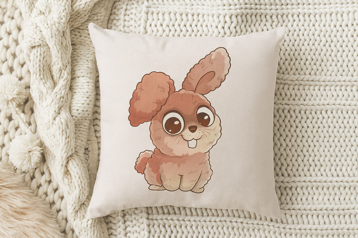Cute cartoon rabbit mascot| Custom pet cartoon mascot design