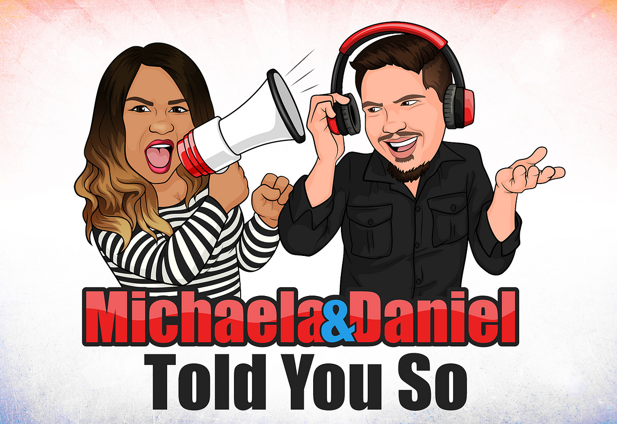 Cartoon Portrait Cover, Podcast Cartoon Logo