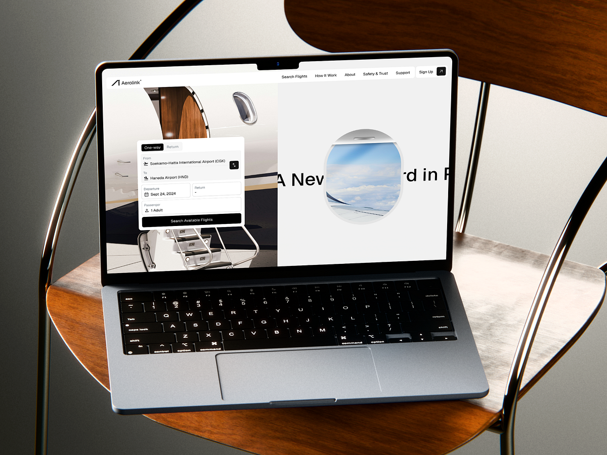 Empty Legs Private Jet Booking Landing Page Image 3