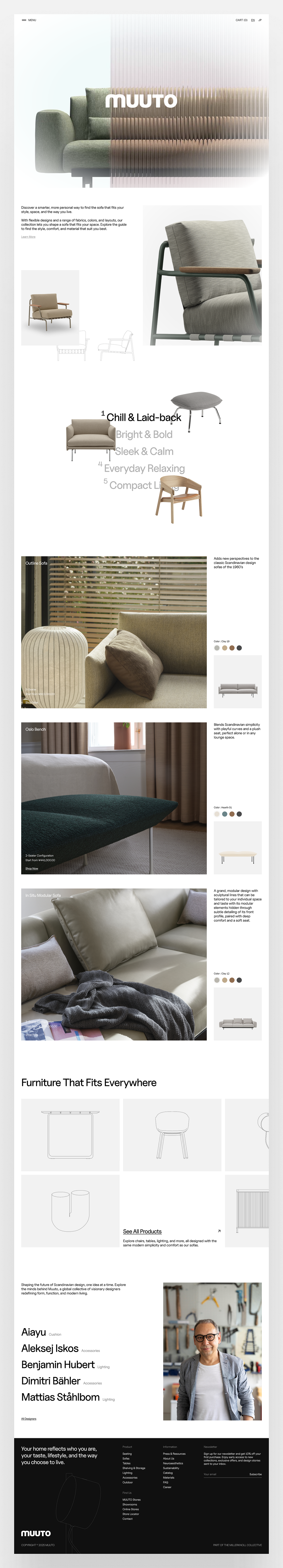 Sofa E-Commerce Landing Page - Muuto Unnoficial Redesign Image 0