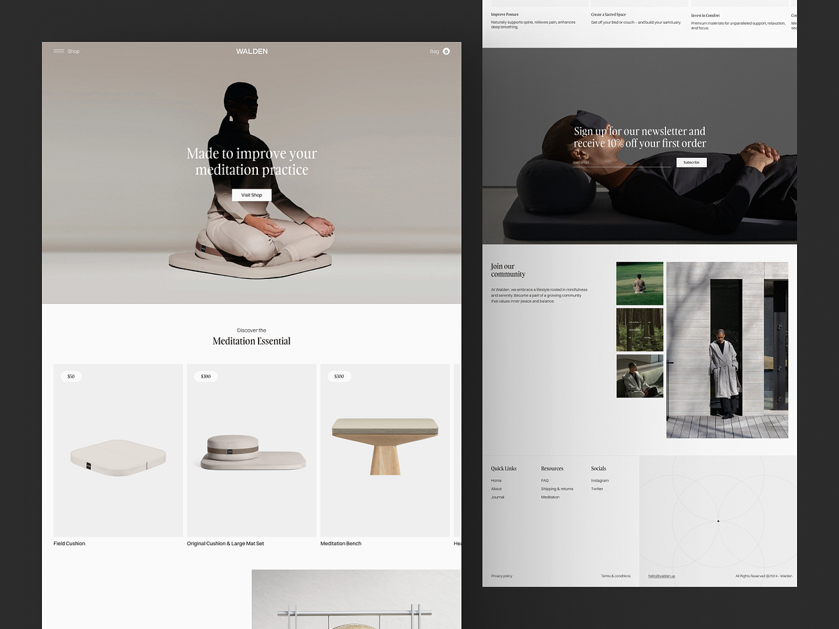 Yoga E-commerce Landing Page