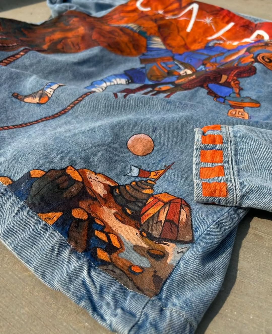 Hand Painted Jacket Image 2