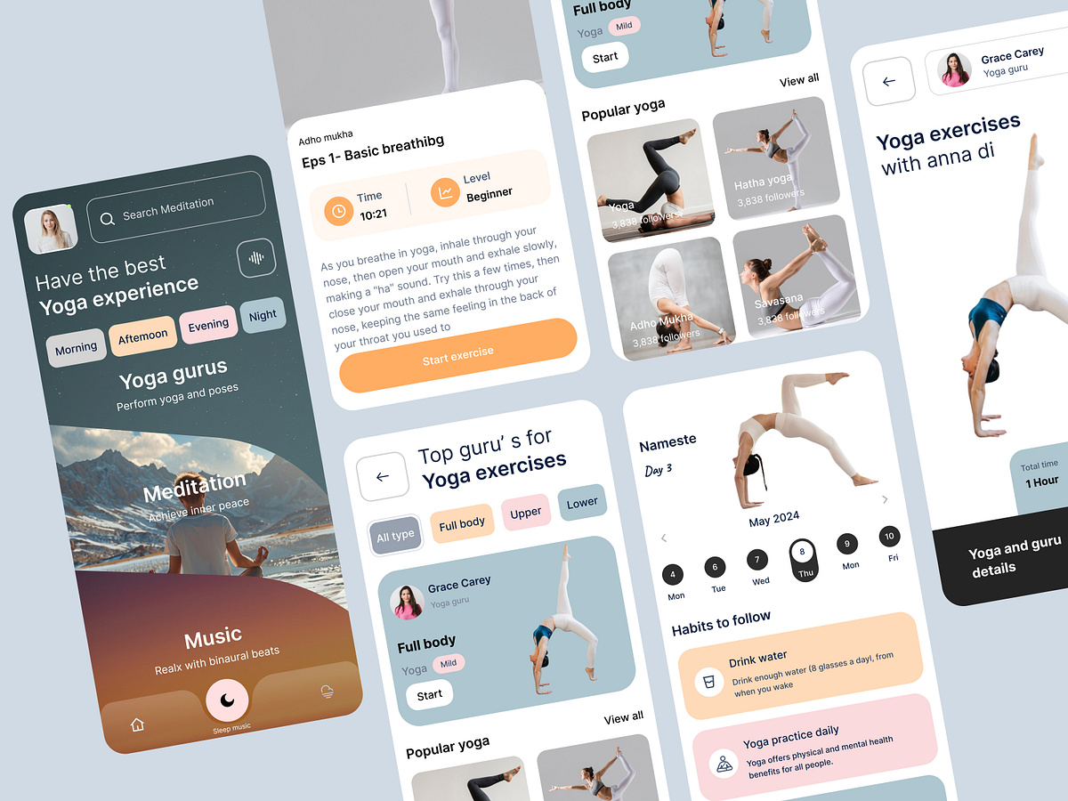 Yoga Mobile App Design Image 0