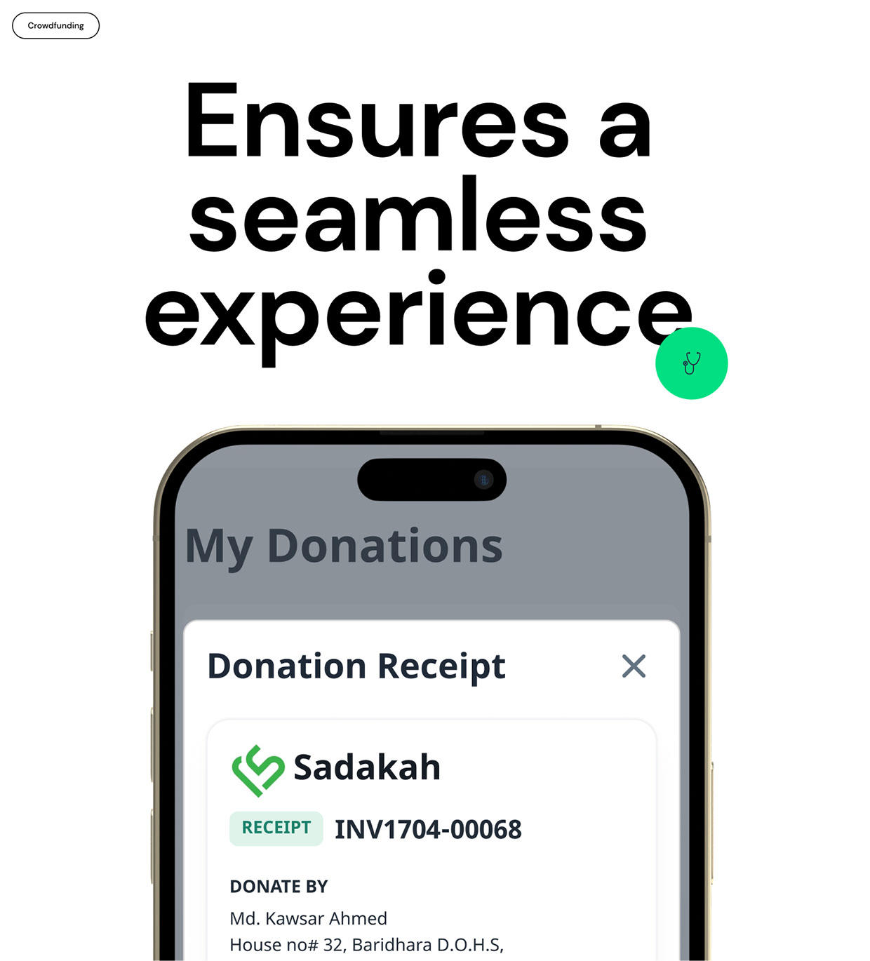 Sadakah - medical crowdfunding UX/UI design case study Image 15