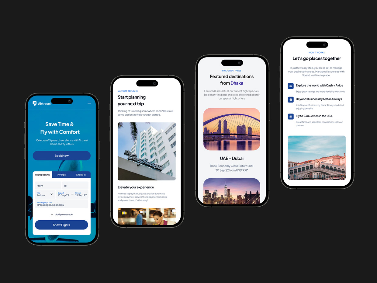Airtravel - Website Redesign case study Image 1