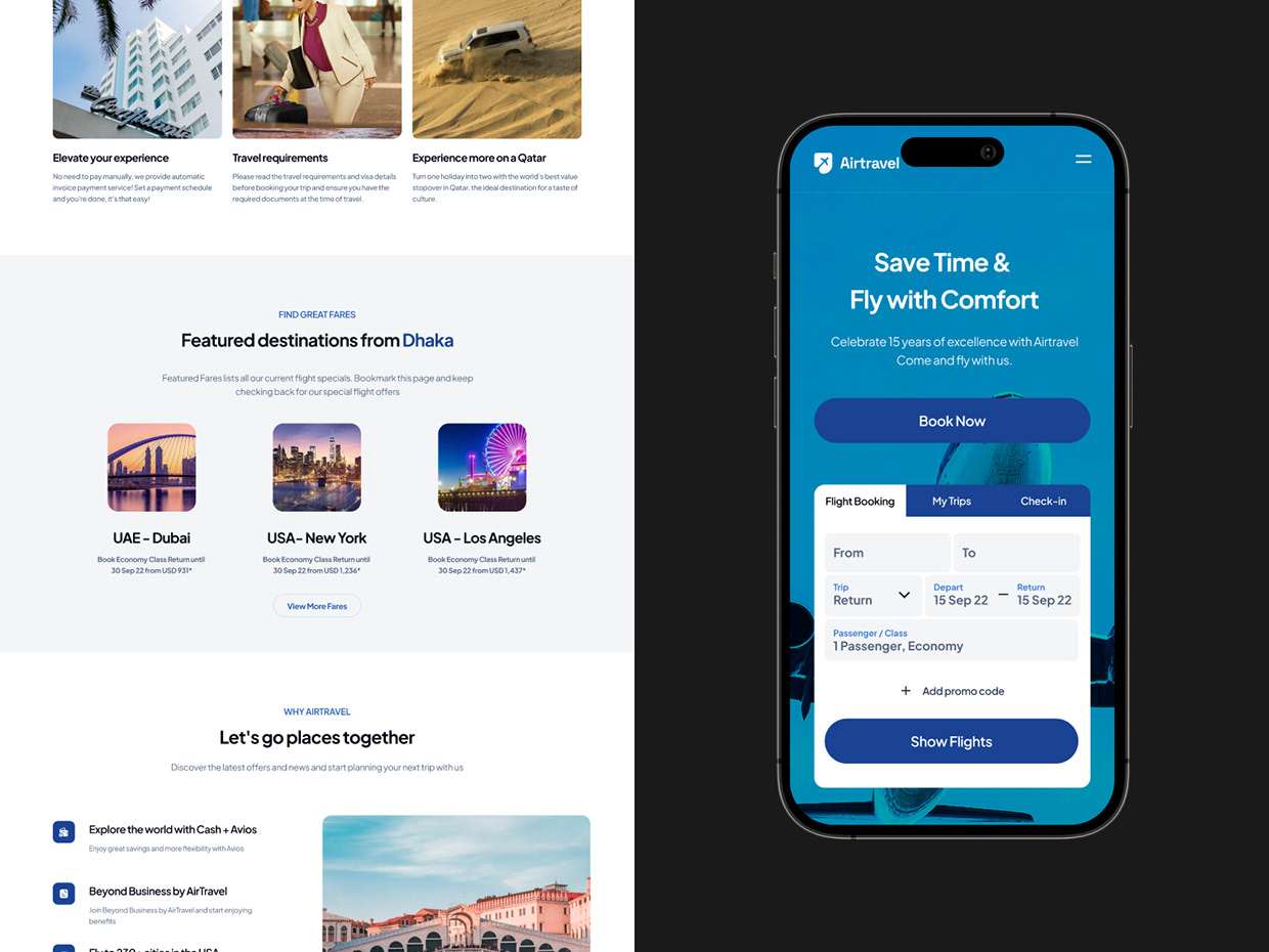 Airtravel - Website Redesign case study Image 2