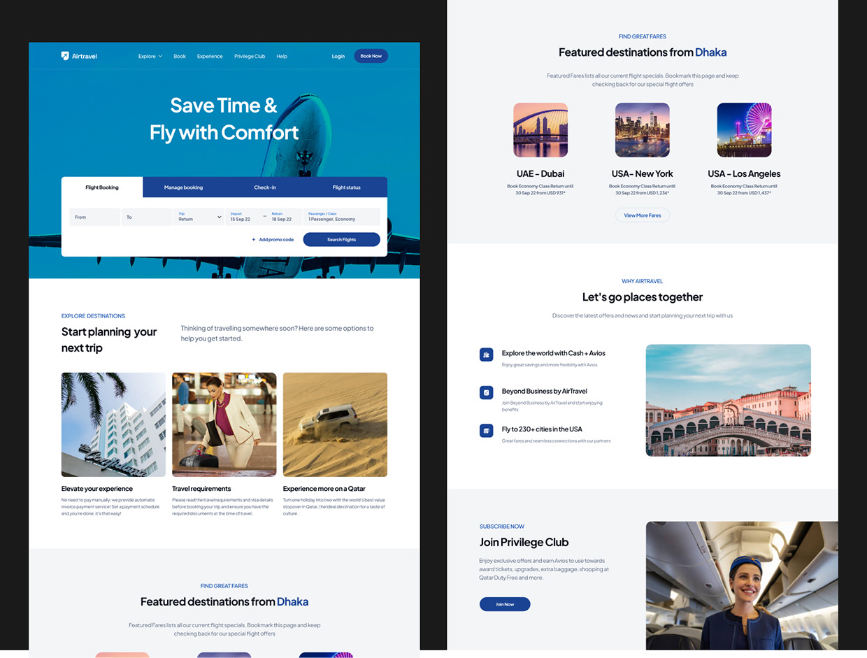 Airtravel - Website Redesign case study Image 3