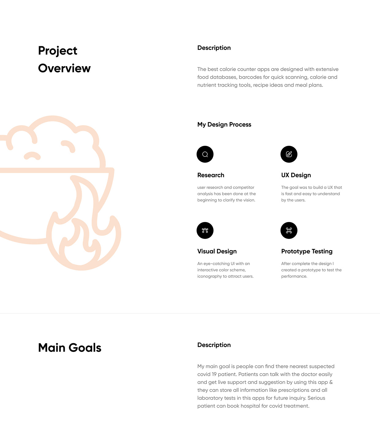 Calorie Tracker App UI/UX Case Study Image 0