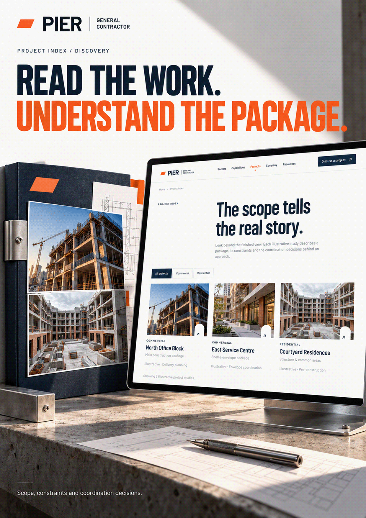 PIER — General Contractor Website | UI/UX Design Image 4