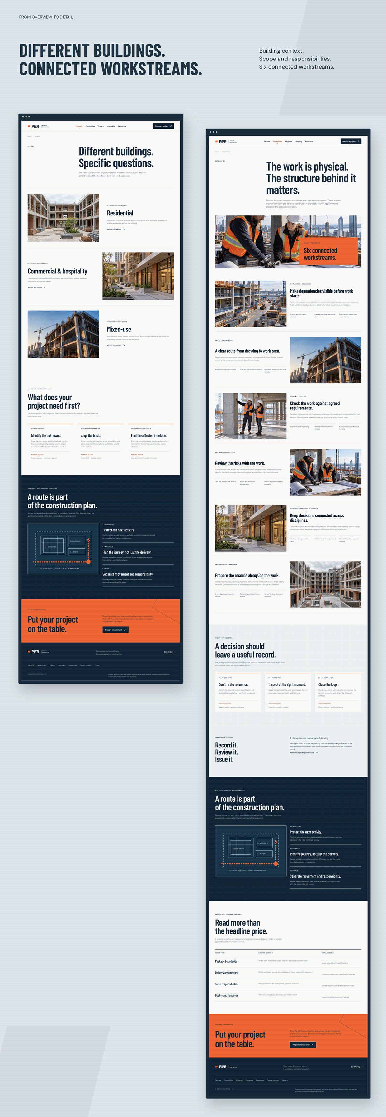 PIER — General Contractor Website | UI/UX Design Image 7